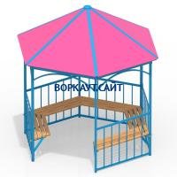 Беседка с лавками МАФ 4120 в Тамбове