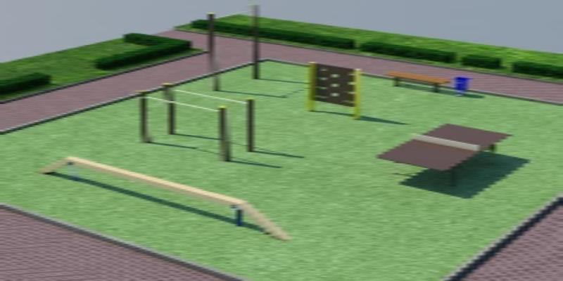 Проект спортплощадки мини спорт  в Тамбове