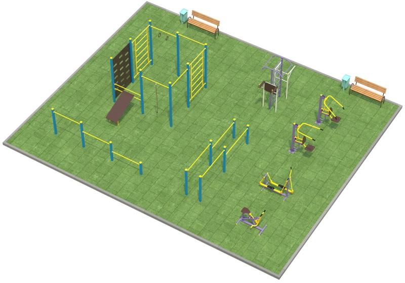 Проект спортплощадки 150 метров в Тамбове в Тамбове