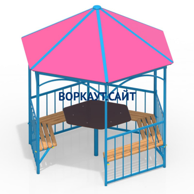 Беседка со столом и лавками МАФ 4121 в Тамбове