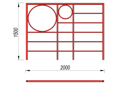 Шведская стенка с кольцами МАФ 3502 в Тамбове