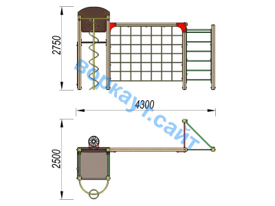 Детский спортивный комплекс Игровой ДСК 3111 в Тамбове Детский спортивный комплекс Игровой ДСК 3111 в Тамбове