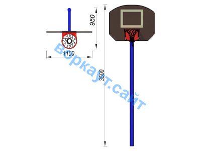 Баскетбольный щит СИО 3510 в Тамбове