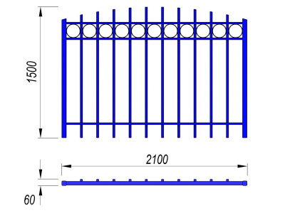 Ограждение спортивной площадки МАФ 5005 в Тамбове