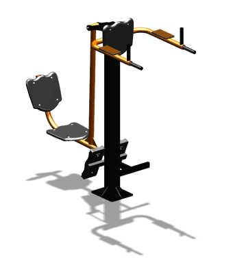 Уличный тренажер "Жим ногами Брусья Пресс" УТ329 в Тамбове