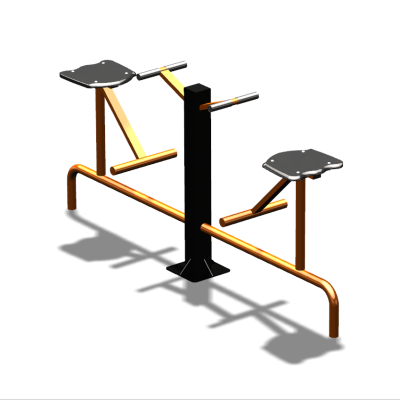 Уличный тренажер  "Твистер сидя двойной"   УТ216 в Тамбове