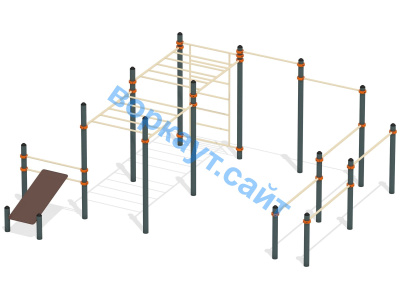 Спортивный комплекс воркаут ВС-50 в Тамбове