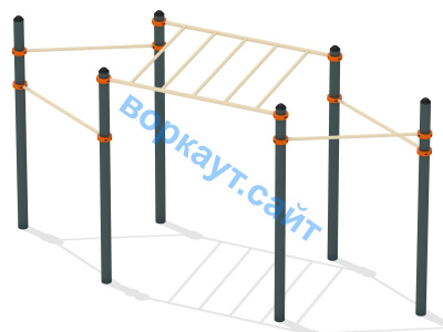 Турник разноуровневый с рукоходом ВС-26 в Тамбове