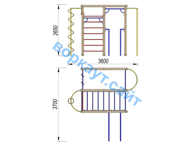 Детский спортивный комплекс Гимнастический ДСК 3107 в Тамбове
