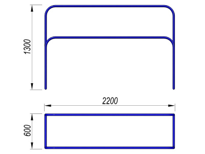 Брусья разновысокие МАФ 3531 в Тамбове