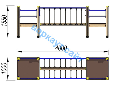 Детский спортивный комплекс Мост ДСК 3113 в Тамбове