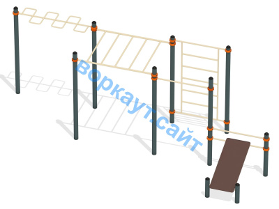 Спортивный комплекс воркаут ВС-45 в Тамбове