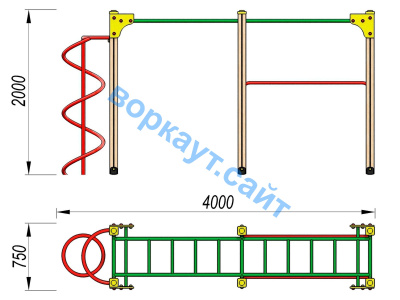 Детский спортивный комплекс ДСК 3104 в Тамбове