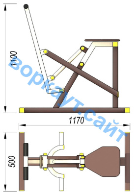 Уличный тренажер "Наездник " УТ 006 в Тамбове