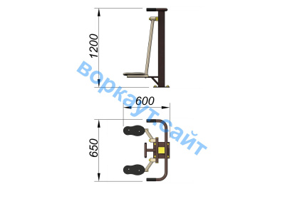 Уличный тренажер Атлетический комплекс УТ 010 в Тамбове