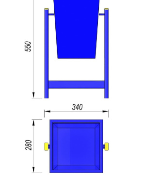 Урна МАФ 1630 в Тамбове