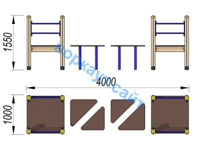 Детский спортивный комплекс Мостик ДСК 3114 в Тамбове