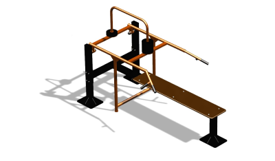 Силовой уличный тренажер  "Горизонтальный жим"  УТ402 в Тамбове