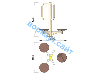 Уличный тренажер Орбита УТ 011 в Тамбове