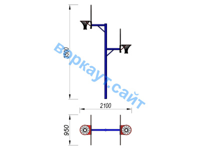 Баскетбольный щит двойной СИО 3511 в Тамбове